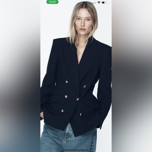 Zara tailored double breasted blazer - Picture 1 of 5